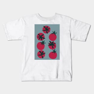 Tomato Kitchen Art, Retro Modern Print 2 Kids T-Shirt